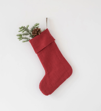 Weihnachtsstrumpf aus Leinen - noor disain