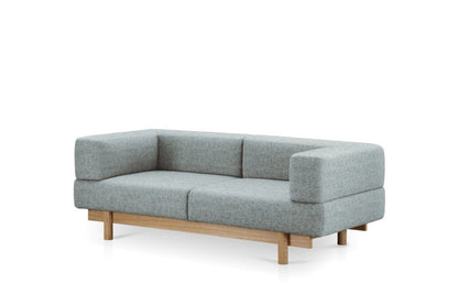 Zweisersofa ALCHEMIST, Stoff: Granola Blau, des litauischen Herstellers Emko