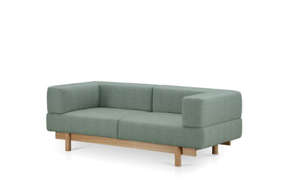 Zweisersofa ALCHEMIST, Stoff: Camira Blau, des litauischen Herstellers Emko